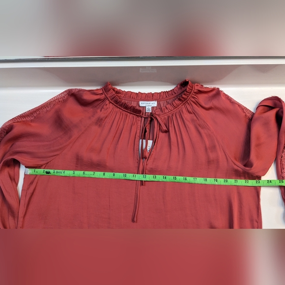 Current Air Blouse NWT Peasant S Size Large - Picture 9 of 12